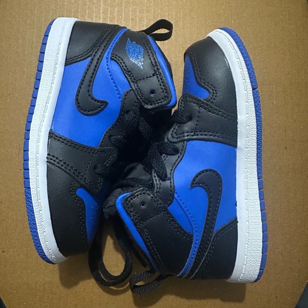 Kids Black and Blue Sneakers